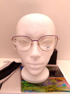 Prive Revaux The School Night Anti Blue Light Purple-Trim Cat-Eye Glasses